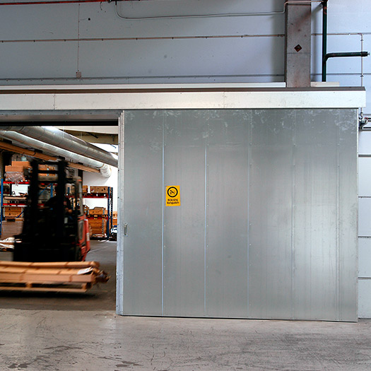 Brannsikre skyveporter